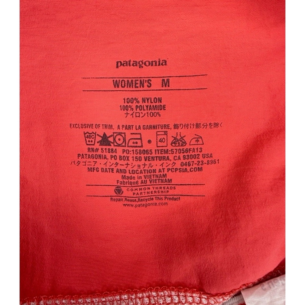 Patagonia Shorts Womens Medium Baggies Coral Pink Unlined Pockets Run Hike Walk - Picture 5 of 9